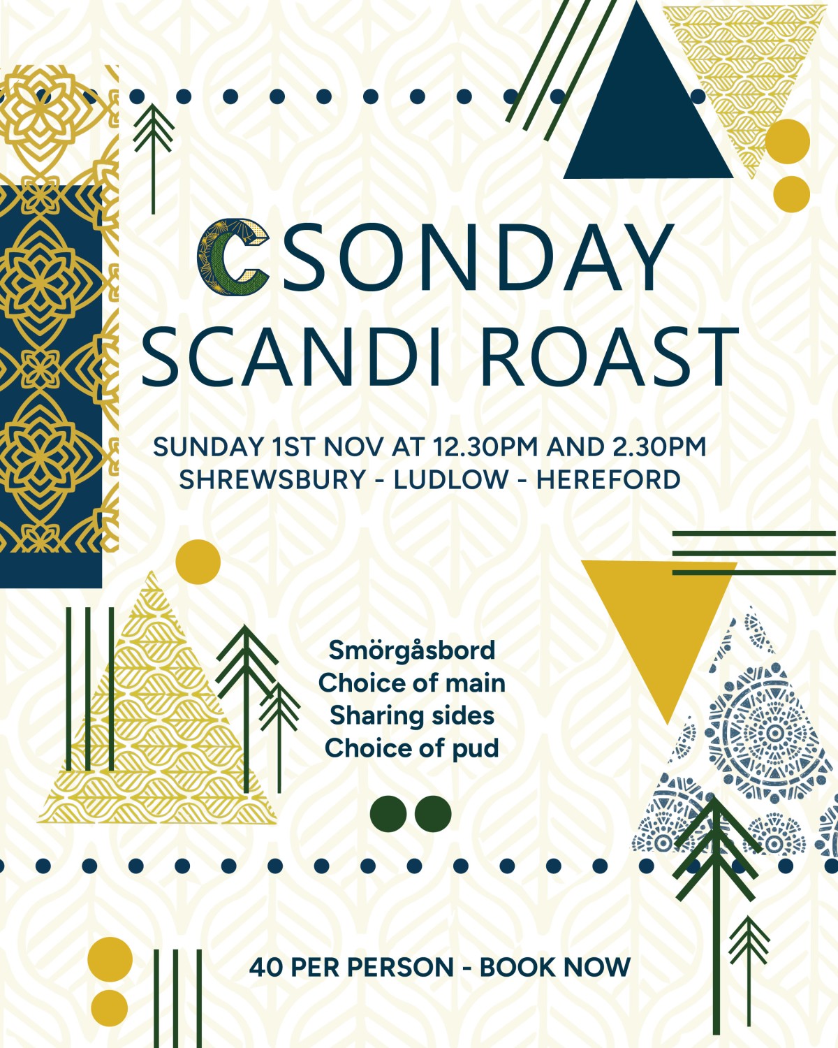CSONDAY ROAST LUDLOW